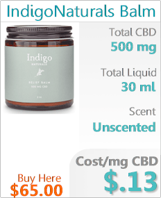 Indigo Naturals CBD balm 500 mg